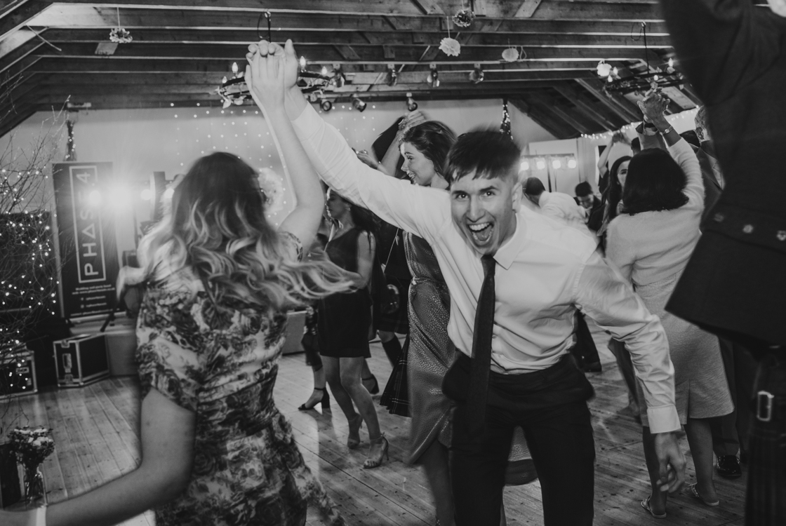 Aberdeen wedding photographer has captured couples dancing at a wedding reception