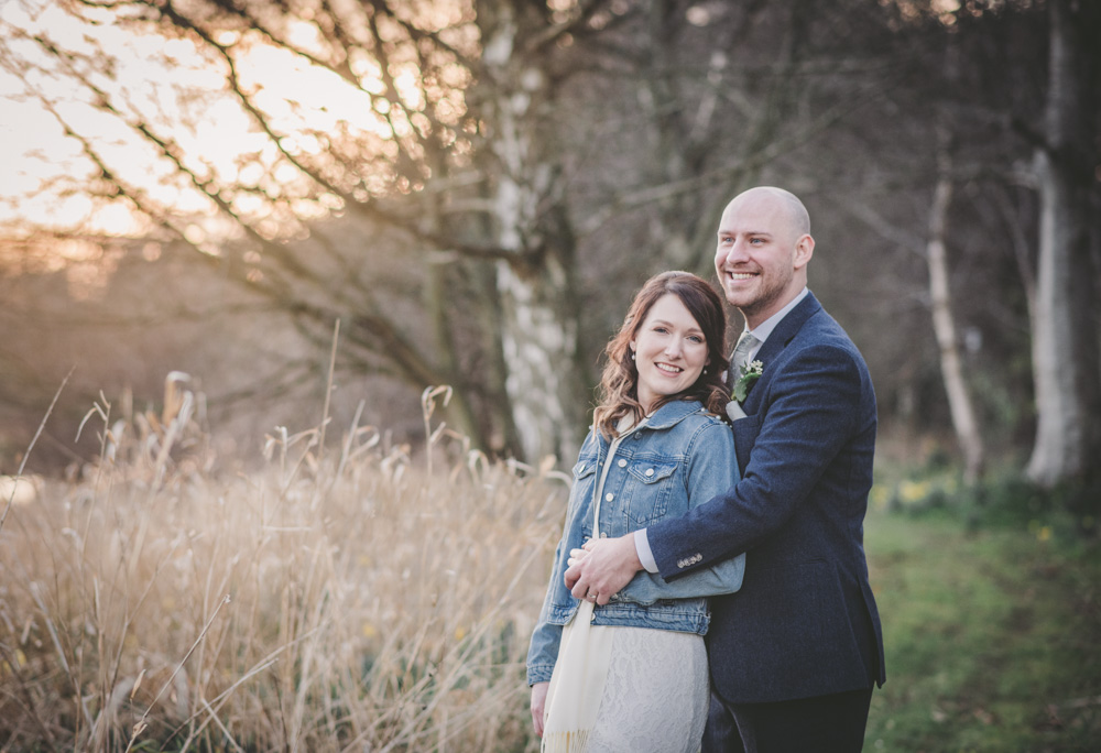 Sunset by the river at Logie taken by Aberdeen wedding photographer Zoe Rae